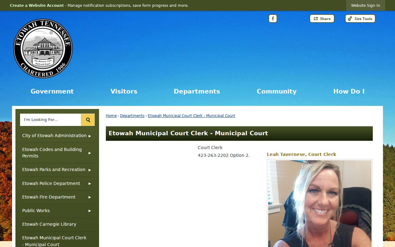 McMinn County court calendar information for Etowah Municipal Court